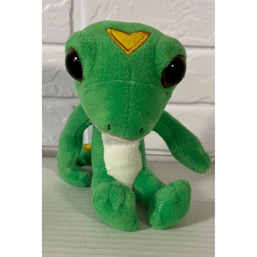 GEICO Gecko Plush Mascot Unisex Small Green Advertising Collectible Stuffed Toy